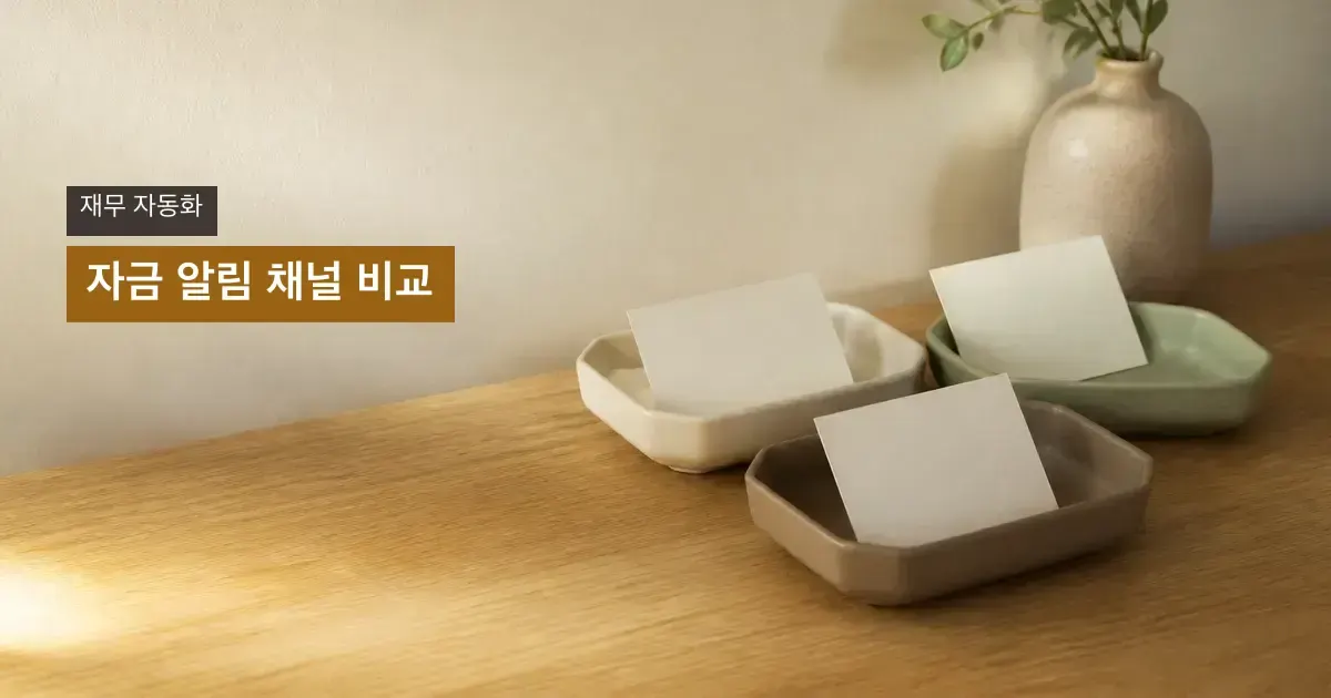 오른쪽의 색이 다른 세 트레이, 왼쪽 제목 영역