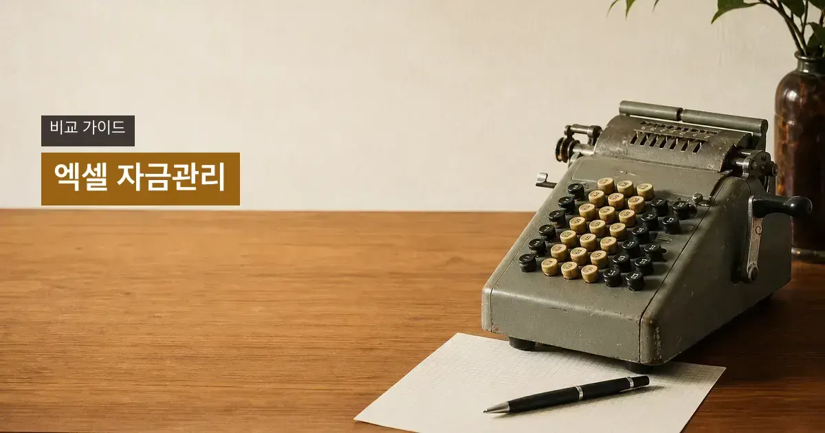 오른쪽의 계산기와 빈 격자 종이, 왼쪽 제목 영역